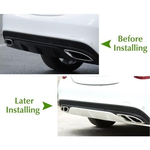 Stainless Steel Exhause Air Filter For Mercedes Benz C-Class Sedan E-Class E CLASS GLC300 GLC250 GLC220D GLC250D X253