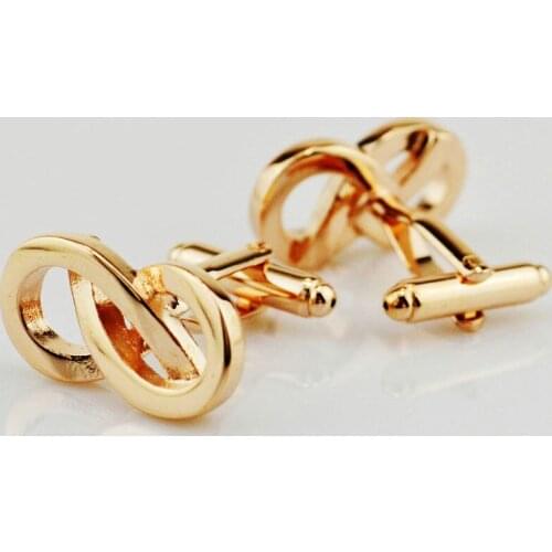 Cufflinks Copper Mens Unisex Suit Business Banquet Daily Accessories Gifts Number 8 Molius Ring French Shirt Cuff Links 2019
