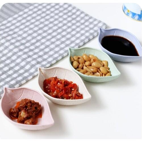 1pc Kitchenta Tableware Multipurpose Seasoning Bowl Snack Plate Sauce Dish Seasoned Mustard Wheatgrass Bowl Saucer Kitchen Tool