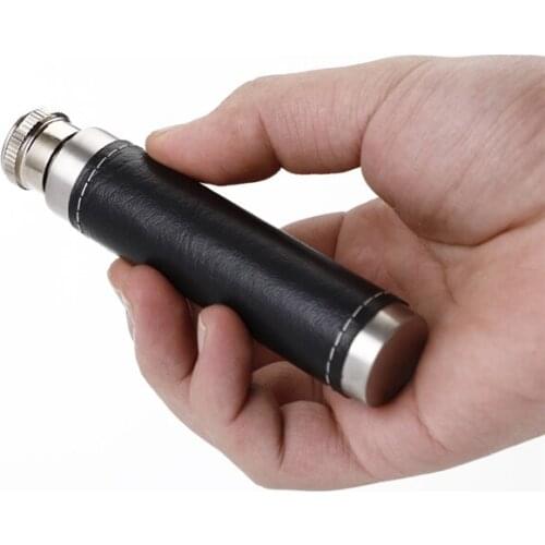 10PCS American Hip flask tube 1oz Pocket whisky liquor flagon Polished Stainless steel Glossy face alcohol vodka hip flask gift