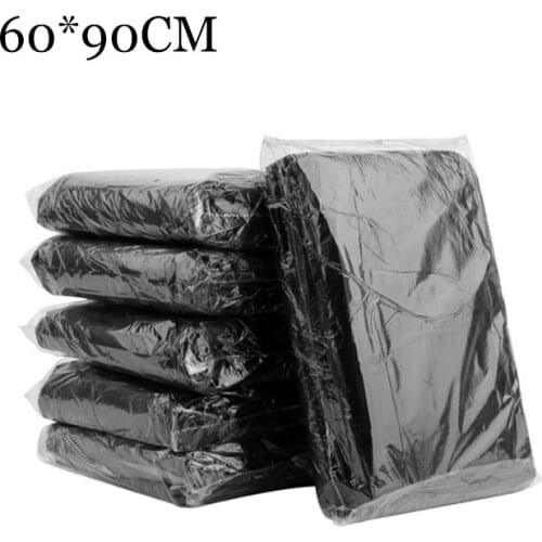 10PS 60x90cm Kitchen Garbage Bags HDPE Pressure Bag Waterproof Storage Plastic Bags Outdoor & Home Garbage Bag Large Packaging
