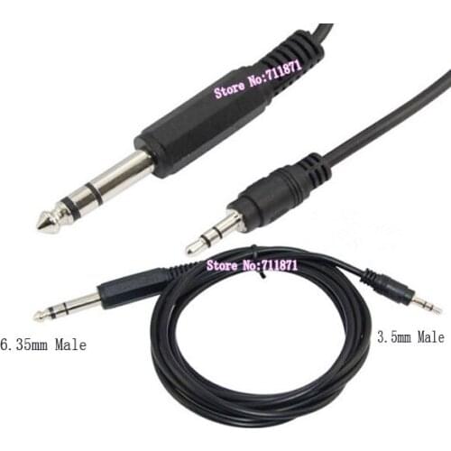 6.35mm 3.5mm Male Audio Cable 1/4 6.35 TRS stereo 1/8 3.5 male Aux cable Cord 6.35 TRS 3.5mm male Mic Cable