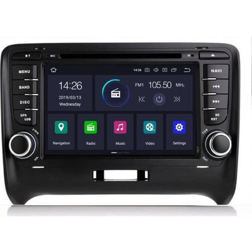 2 Din 7" Android 10 Octa Core GPS Navigation Radio Car DVD Player for Audi TT MK2 8J 2006 2007 2008 2009 2010 2011 2012