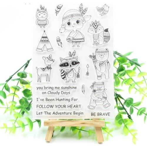 Be Brave Transparent Clear Silicone Stamps for DIY Scrapbooking/Card Making/Kids Fun Decoration Supply