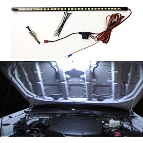 White Under Hood LED Light Kit With Automatic on/off -Universal Fits any Vehicle car maintenance lamp,car work light Switch Ties