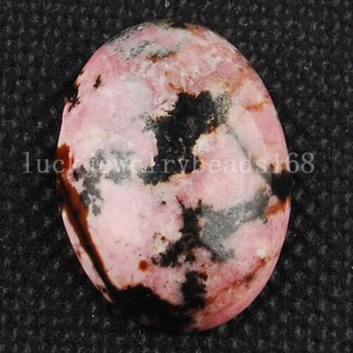 Free Shipping Women Fashion Jewelry 18x25mm Rhodonite Jaspe Oval Gem Bead Cabacon CAB 1pcs C3181