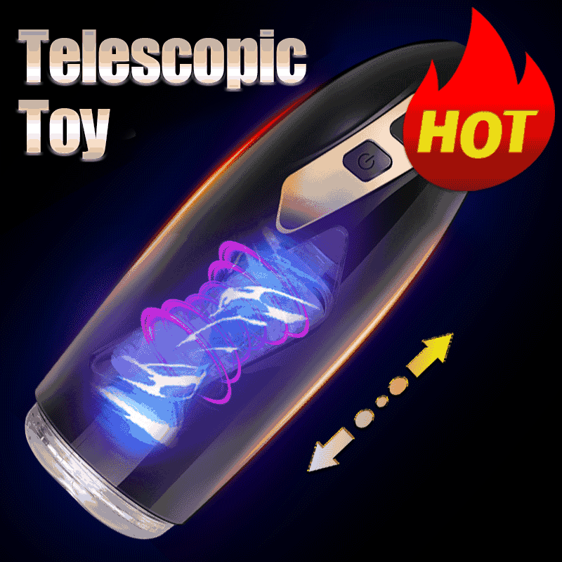 Big Pussy For Male Masturbation Male Masturbation Cup Automatic Telescopic Rotation Real Pussy Erotic SexToy for Men Masturbator