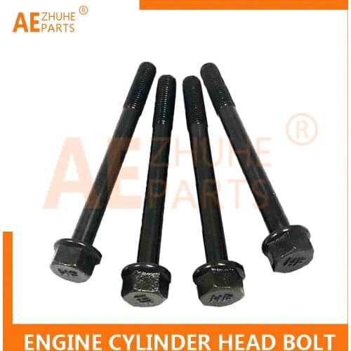 Cylinder Head Bolt Engine Part Fit For Isuzu C240 C240-PGJ C240-PKG 4JG2 4JG1 Forkilft Excavator Truck 4pcs/set