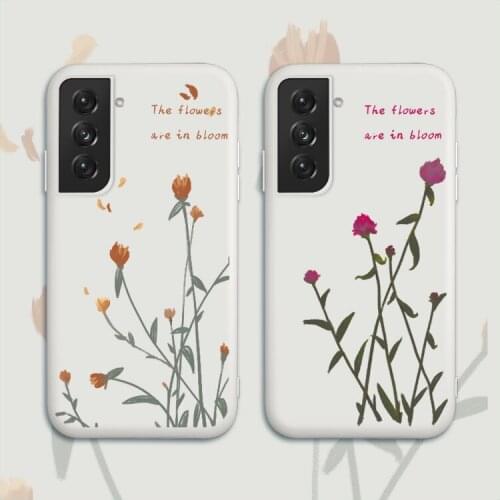 Watercolor Rose Phone Case For Samsung Galaxy S21 S20 FE S10 Note 20 10 Ultra Plus A72 A52 A42 A32 A12 A02S 4G 5G Cover