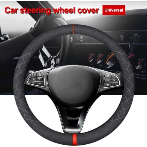 37/38 cm Steering Wheel Cover Leather Universal Cover for BMW New 3 / 5 1 series gt E48/F48 F83/F25 E90 x4 x5 x6 120i Wholesale