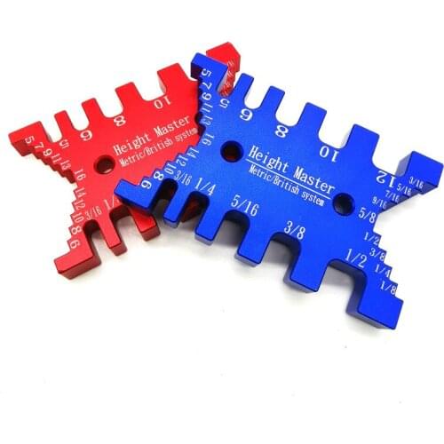 Woodworking Tenon Gauge Caliper Height Gauge Metric/Inch Tenon Cutter for Saw Router Table Machine DIY Carpentry Measuring Tools