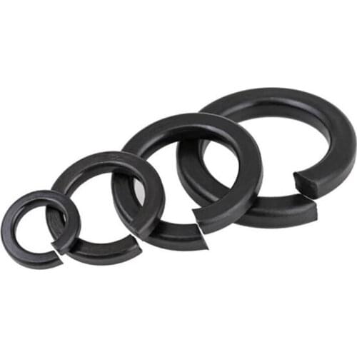 GB93 8.8 High Strength Carbon steel Elastic Gaskets Spring Split Lock Washer M2 M2.5 M3 M4 M5 M6 M8 M10 M12 M16 M20 M24 M27 M30