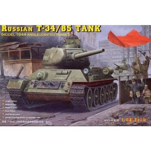 HOBBYBOSS 84809 1/48 Scale Russian T34/85 tank with Full Interiors Plastic Model Building Kit