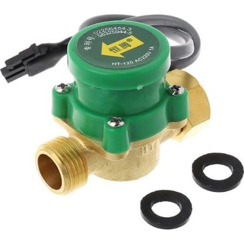 HT-120 G1/2 "-1/2" Hot And Cold Water Circulation Pump Booster Flow Switch 1.5A