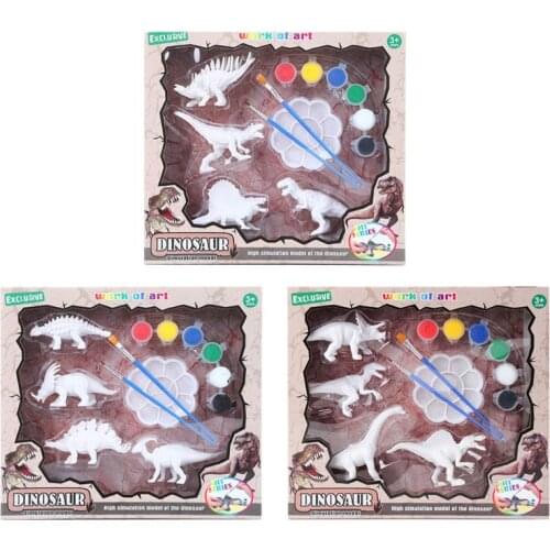 Painting Dinosaurs Arts Crafts Decorate Your Own Dinosaur Figurines Kit Kids Toy