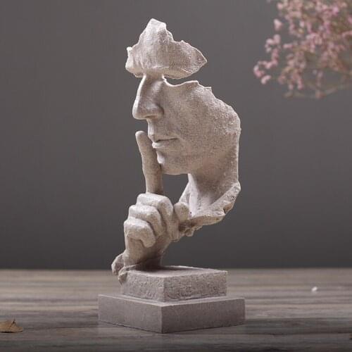 Creative Resin Statue Figure Abstract Sculpture Modern Art Home Decoration Living Room Crafts Deciracion Hogar Showpiece AC50DX