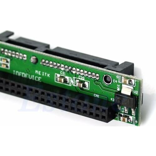 Mini 2.5" IDE HDD Drive 44pin Female to 7+15pin Male SATA Adapter Converter Card