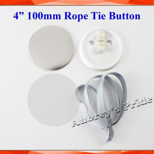 4" 100mm 100 Sets Rope Tie Badge Button Supply Materials for NEW Professional Badge Button Maker