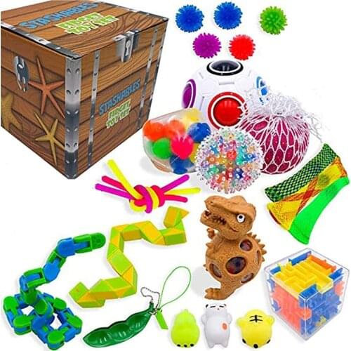 Fidget Sensory Toy Pack Stress Relief Toys Autism Anxiety Relief Stress Bubble Fidget Toys For Kids Adults