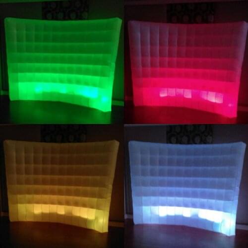 FUNWORLD Inflatable Photo Booth Wall with Air Blower Inflatable Photo Booth Backdrop for Wedding Party Exhibition