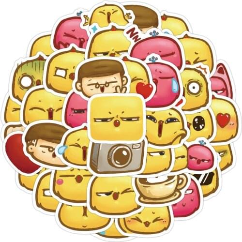 40pcs/ Cute Anime Chick Decoration Sticker DIY Diary Photo Album Scrapbook Kawaii Stationery Sticker School Supplies