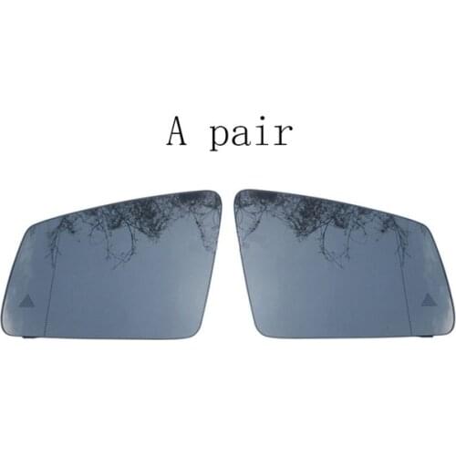 New Heated Blind Spot Warning Wing Rear Mirror Glass Wide Angle Replacement For Mercedes-Benz C E S GLA GLK Class W204 W212 W221