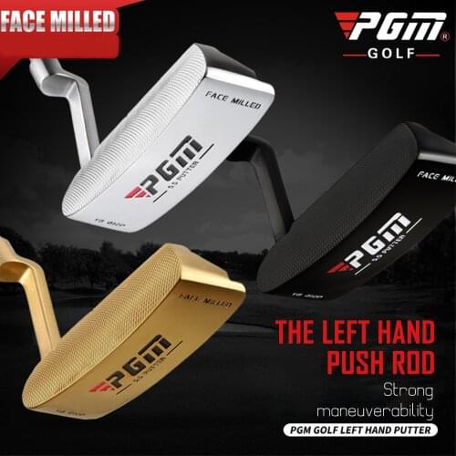 PGM Golf Clubs Stainless Steel Putter Mens Sports Left Hand Putter Flex R 950 Steel Shaft Head Golf Training Aids Gold Club