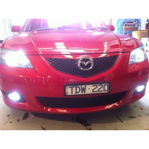 H11 For mazda 3 2004-2014 Foglights Free Parkers 2PCS Super White H11 140W White 6000K 28LEDs 1000LM Fog Lamp Bulbs Driving DRL