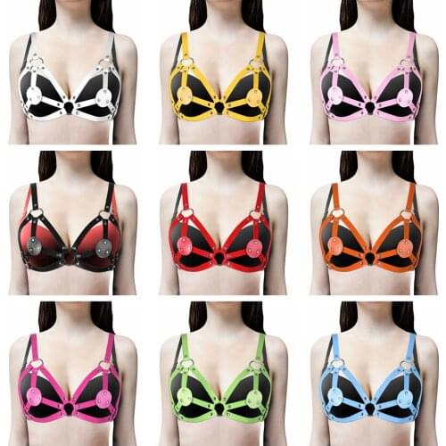 Gothic Harness Fashion Adjust Handmade PU Leather Harness Belts Body Bondage Punk Straps Chest Stylish Accessorie Bdsm Rave Wear