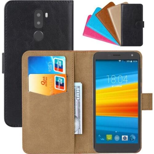 Luxury Wallet Case For DEXP GS153 PU Leather Retro Flip Cover Magnetic Fashion Cases Strap