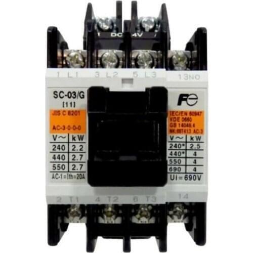 SC-03/G DC110V 1B 3P | 9A | 110VDC SC AC contactor (DC coil)