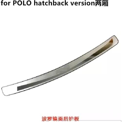 Car styling For Volkswagen POLO hatchback version 2011-2017 Rear Bumper Protector Sill Trunk Tread Plate Trim