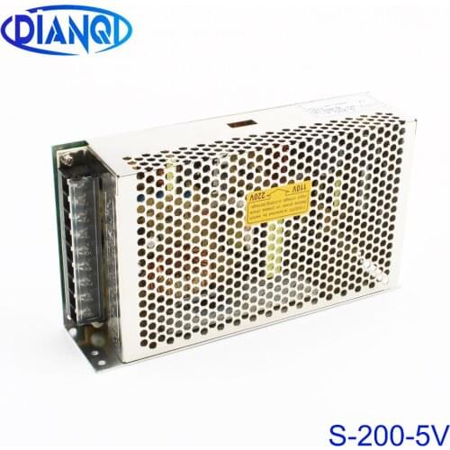 Led power supply switch 200W 5v 35A power supply unit ac dc converter S-200w 5v variable dc voltage regulator S-200-5