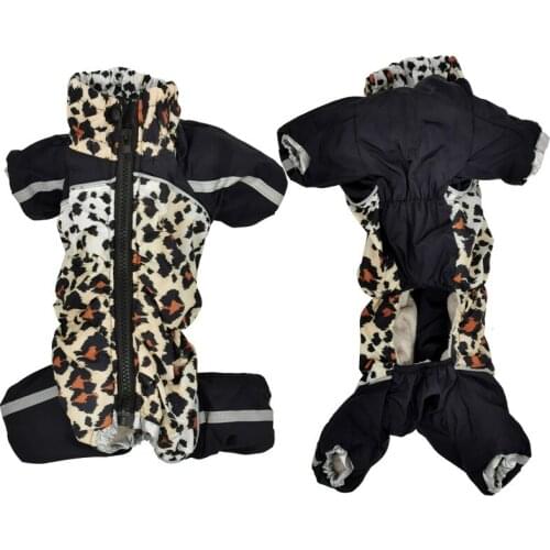 Reflective Dog Clothing Thicken Warm Dog Clothes Jumpsuit Puppy Costume Garment Poodle Bichon Pomeranian Schnauzer Coat Jacket