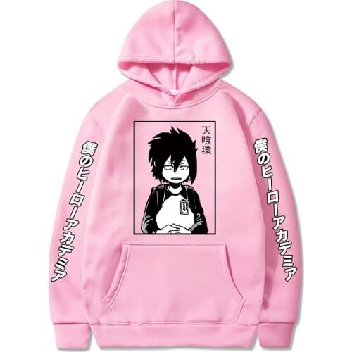 My Hero Academia Hoodies Anime Cosplay Tamaki Amajiki Print Hooded Sweatshirt Men Women Oversized MHA Loose Casual Sweater 2021