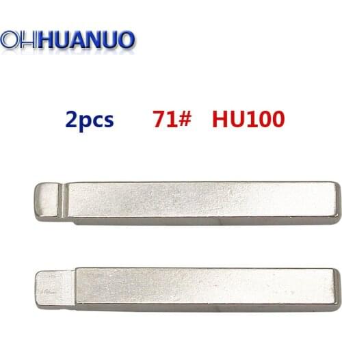 2pcs/lot 71# Universal KD Remote Key Blank HU100 Blade For Opel For Buick New FOR Cruze original factory folding Blade NO.71