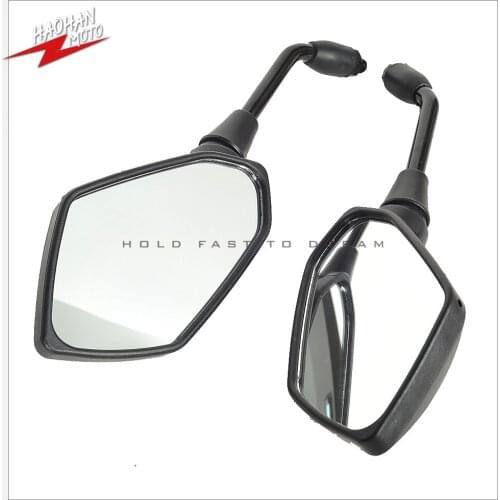 M10 Motorcycle Mirror Scooter Rearview Mirrors 10mm Carbon Look