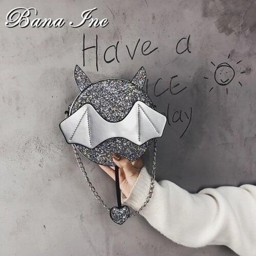 Women Crossbody Bag Fashion Cute Animal Shoulder Bag Bright Leather Bag Wide Strap Satchel Round Design Handbag And Purse