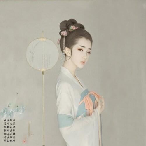 Chai Tou Feng Womens Hanfu Tang Palace Maid Hanfu Performance Costume Photo House Thematic Photography Costume High Waist RuQun