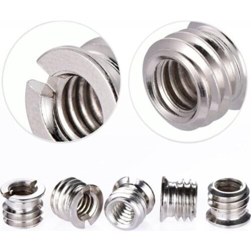 Professional 10 Pcs 1/4 Male to 3/8 Convert Screw Adapter For Tripod Monopod Ballhead DSLR SLR Camera Accessories