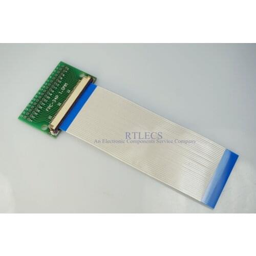 2 Sets FFC FPC Cable 34 Pin 1.0mm Pitch to 2.54 mm through hole DIP PCB Adapter 100 150 200 250 300 mm Same Contact Sides