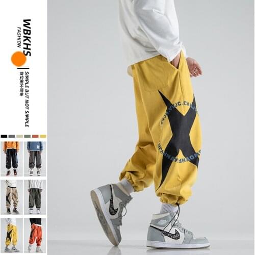 2021 Spring Autumn Haren Pants Men Fashion Trousers Casual Print Pants