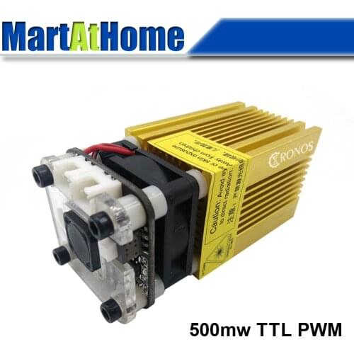 500mW 405nm Blue Violet Laser Module TTL PWM DC 12V 2P 3P Adjustable Focal Length Built-in Driver for CNC Engraving Cutting