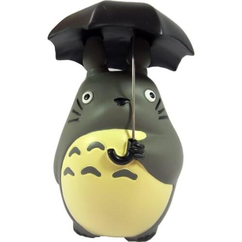 Anime Cartoon My Neighbor Totoro with Umbrella Resin Action Figure Model Toy Classic Toys 4" 10CM