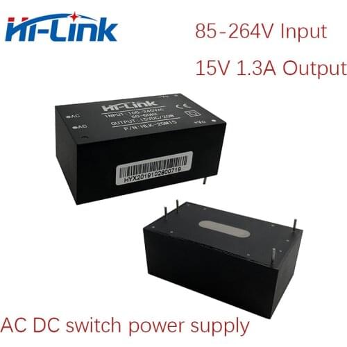 Free Ship 5pcs/lot 15V 1.3A 20W output universal regulated power supply for AC DC switch HLK-20M15