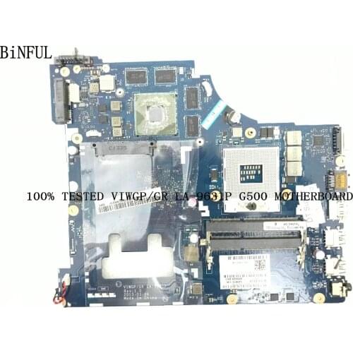 BiNFUL 100% TESTED ,VIWGP/GR LA-9631P FOR LENOVO G500 LAPTOP MOTHERBOARD ,HM76, (STOCK. PROMISED WORKING)