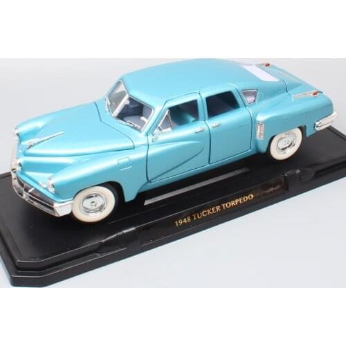 Boys 1/18 Big Luxury Scale Classic Tucker 48 The Torpedo Diecast Metal Vehicles Auto Model Car Toy Yat Ming For Collectible 1948
