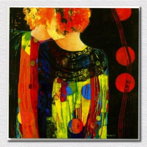 The art craft which suitable for you designed people abstract oil painting of marjolein van ginkel free shipping