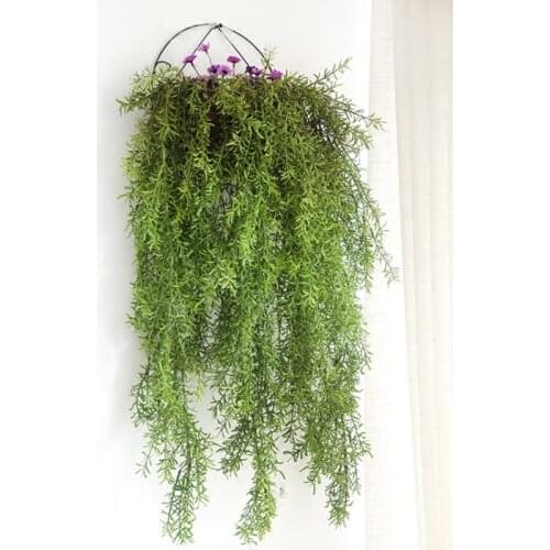 Artificial plant indoor Luo Han grass ivy wall hanging home decoration artificial flowers wedding simulation flowers