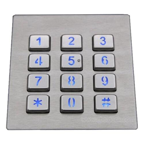 Access Control keypad/Stainless Steel Keypad for Kiosk